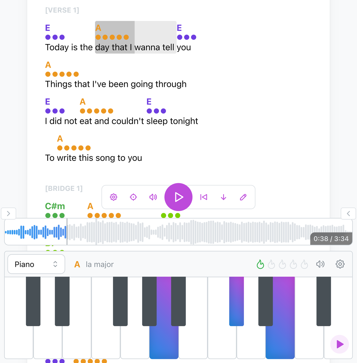 Synchronize with Music - Light Mode